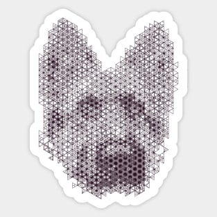 Kumiko Dog Animal Portrait Sticker